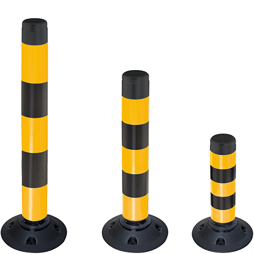 Traffic-Line FlexPin Flexible Plastic Posts / Yellow & Black / Off Highway